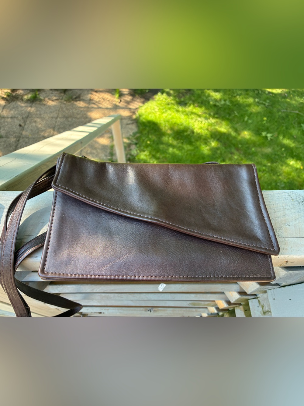 Vintage Handmade Barnstorm Leathers Toronto Crossbody Purse
